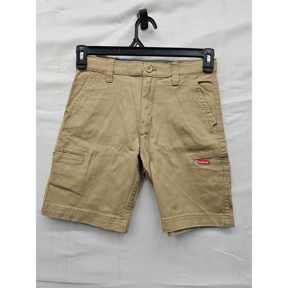 Levi's Boys Cargo‎ Shorts Gold Cotton Blend Casual Size 12